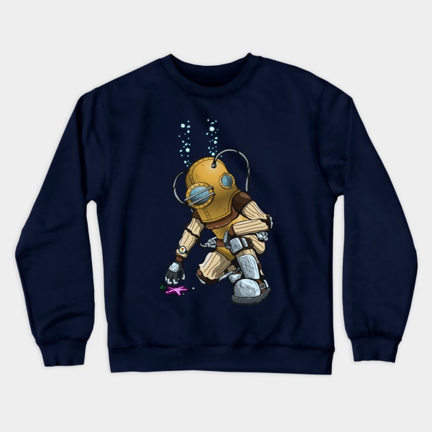 Deep Sea Diver - Big Daddy (Coloured) Crewneck Sweatshirt by deancoledesign